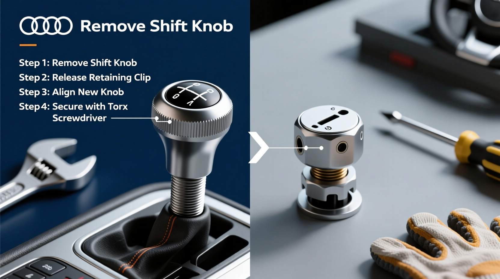 Audi TT Manual Gear Knob Replacement Guide