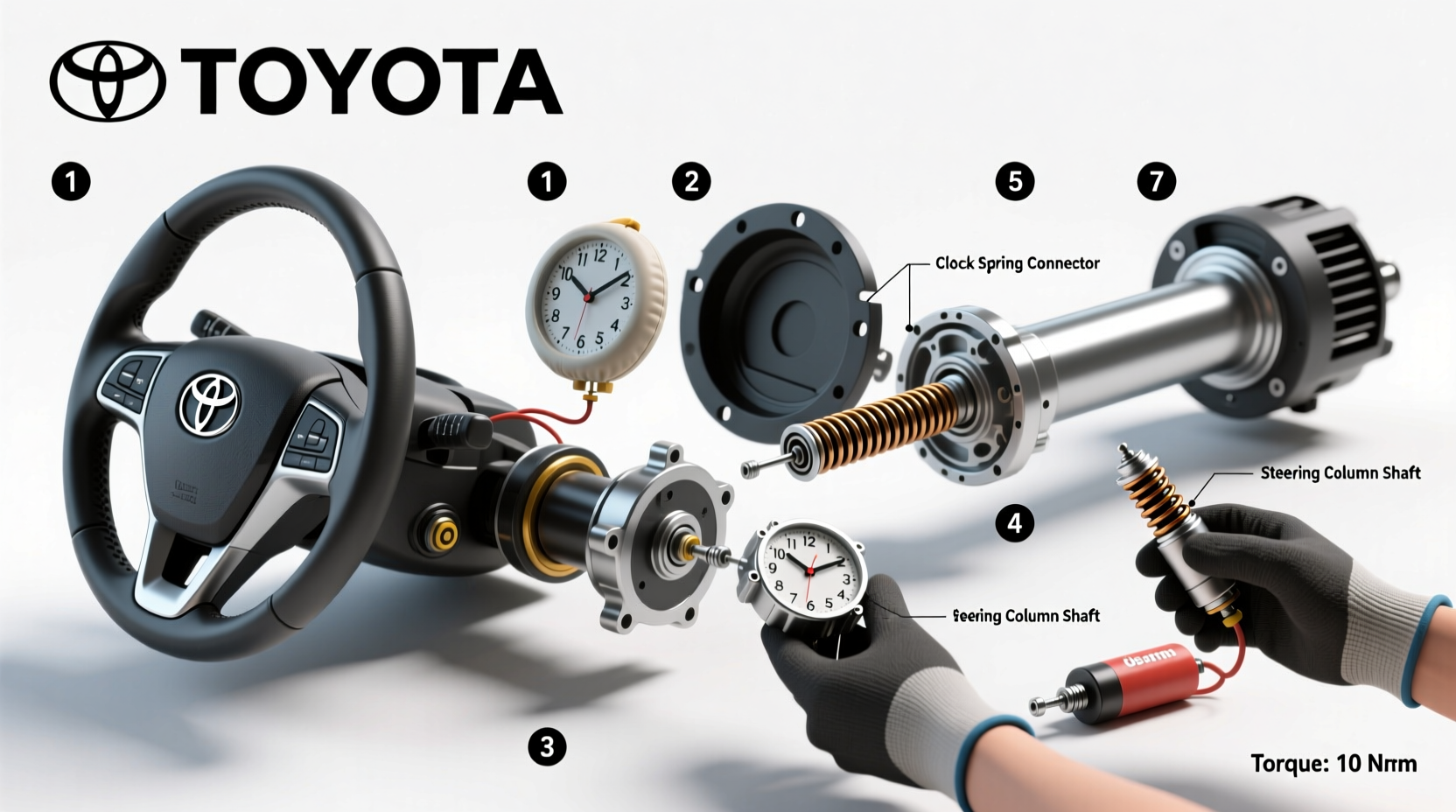corolla 2015 clock spring replace