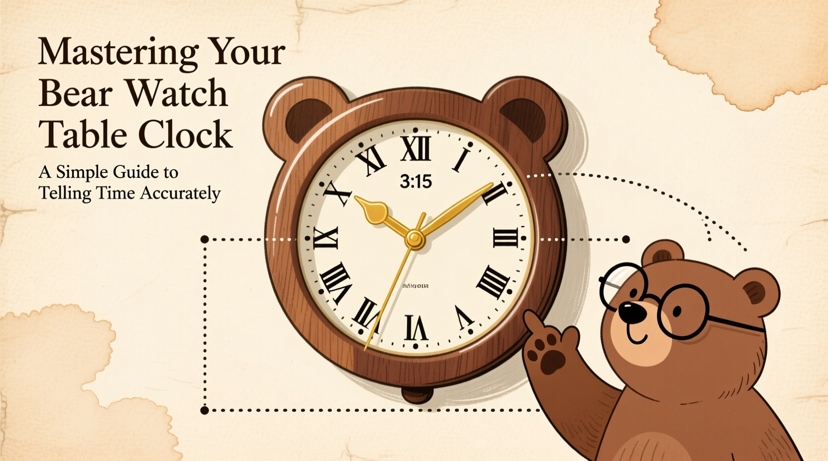 mastering your bear watch table clock a simple guide to telling time accurately