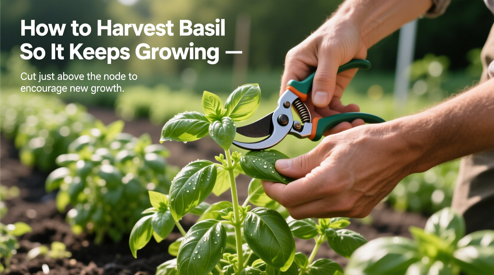 how do you pick basil so it keeps growing