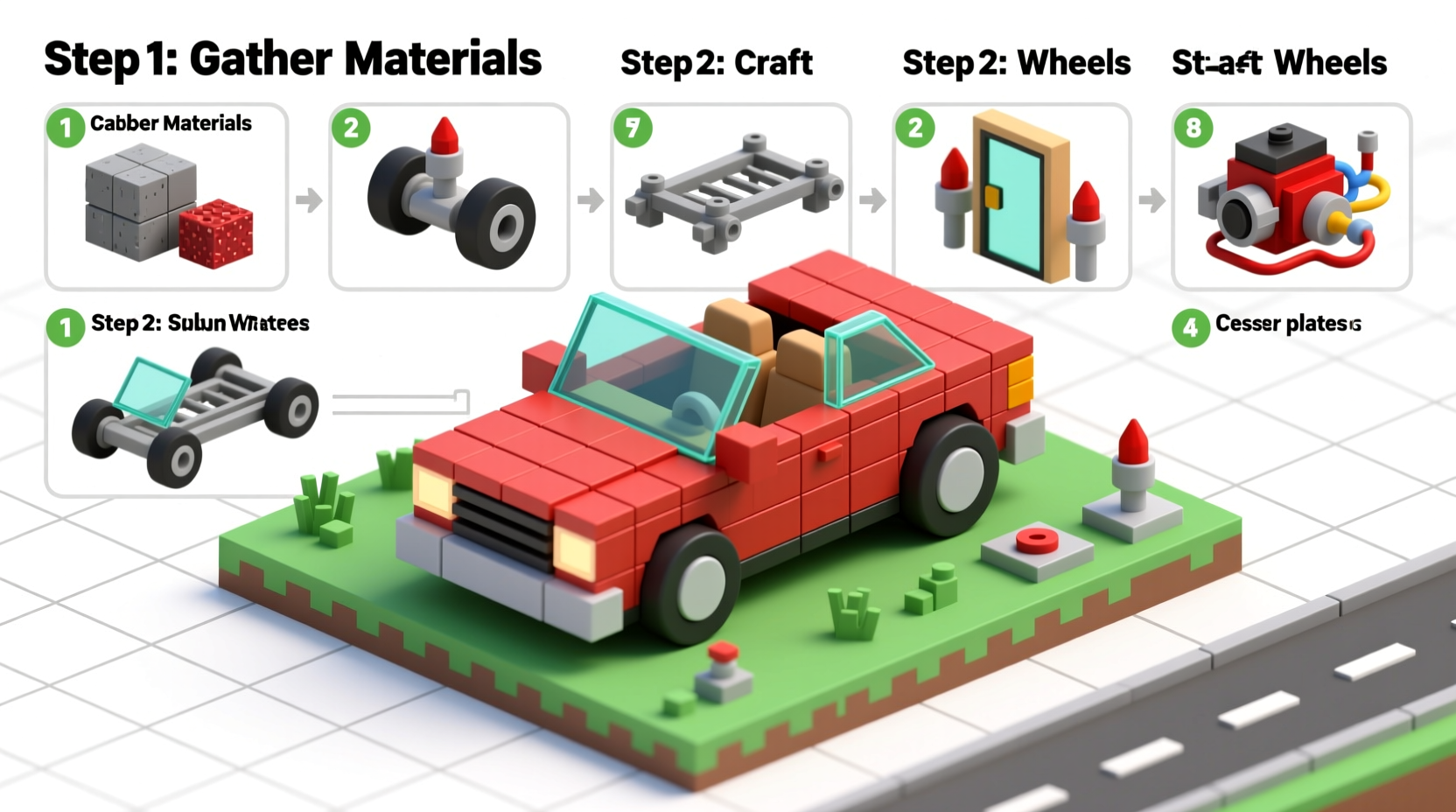 how to build car minecraft