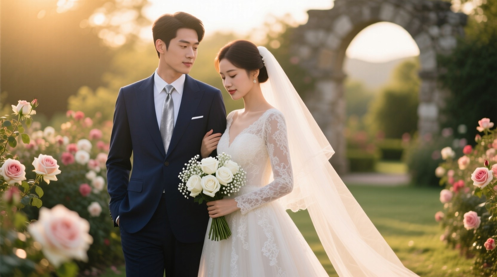 how to pose in wedding photos