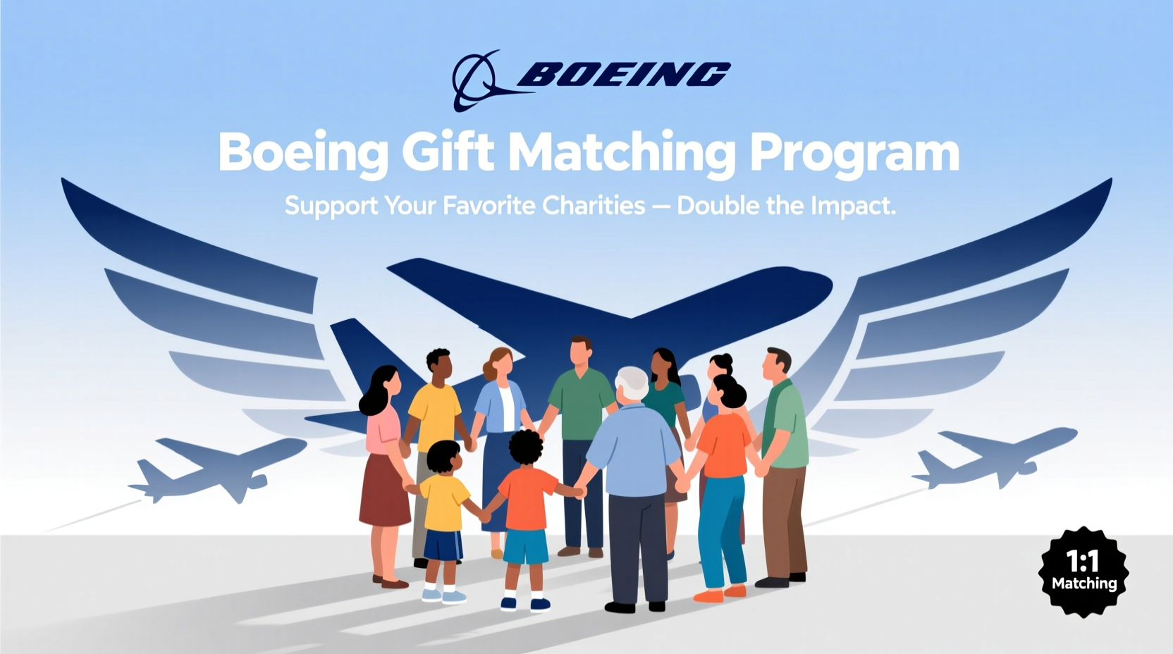 boeing gift matching program support your favorite charities