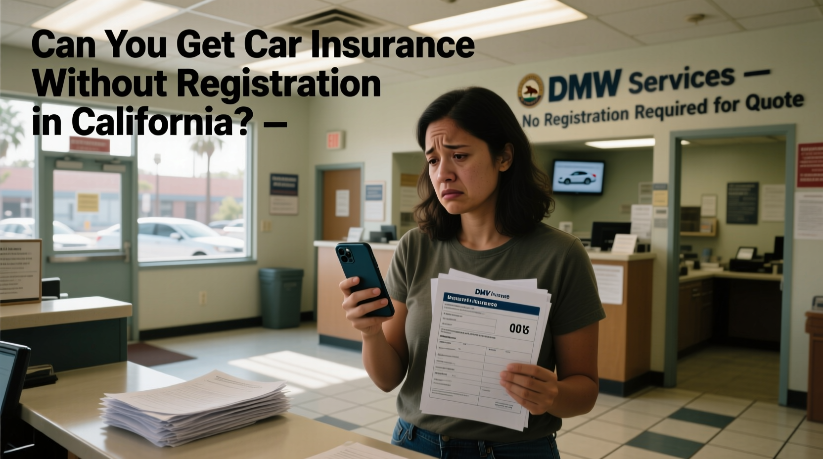 can i get car insurance without registration in california