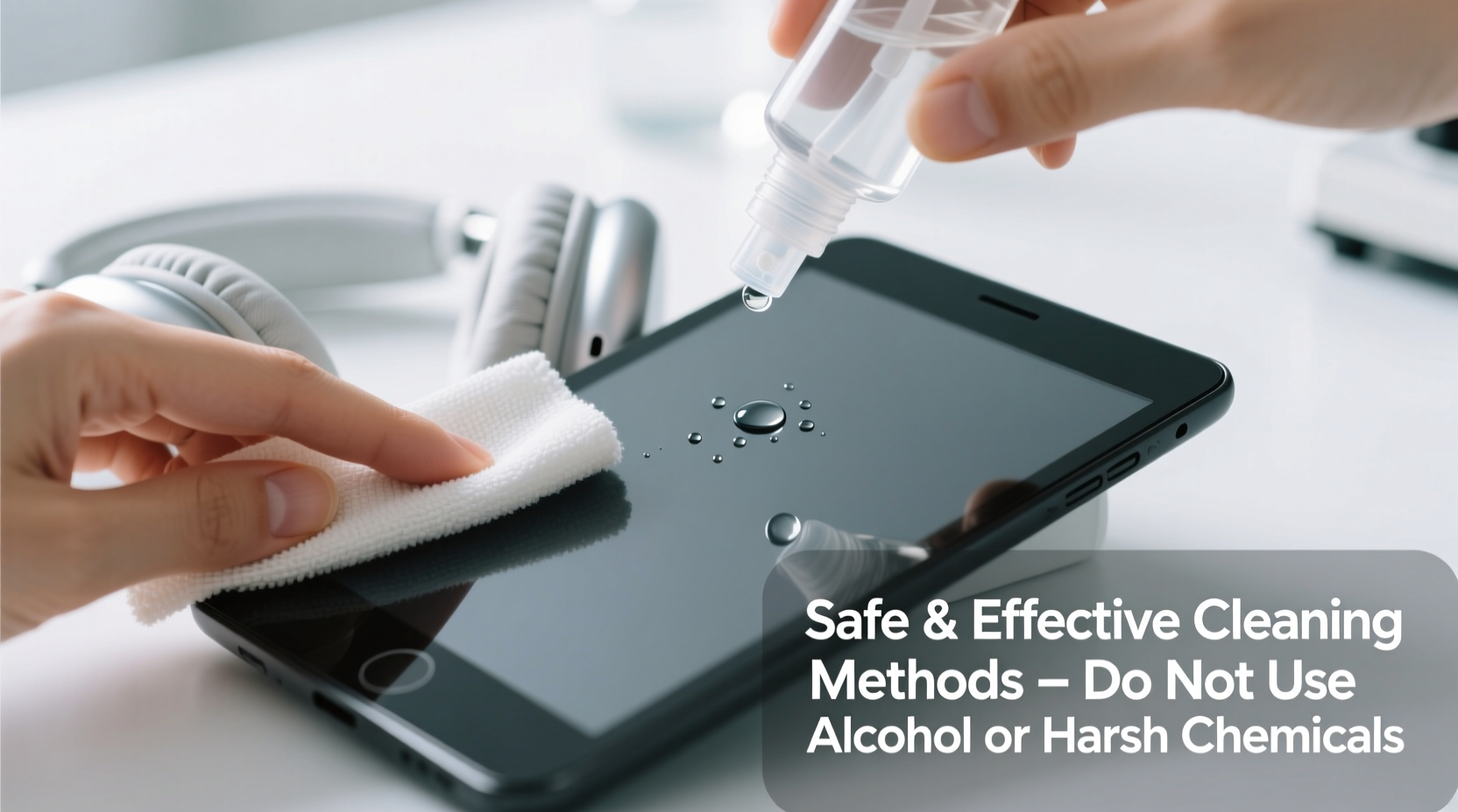 safe and effective methods to clean touch screen wireless headphones without damage