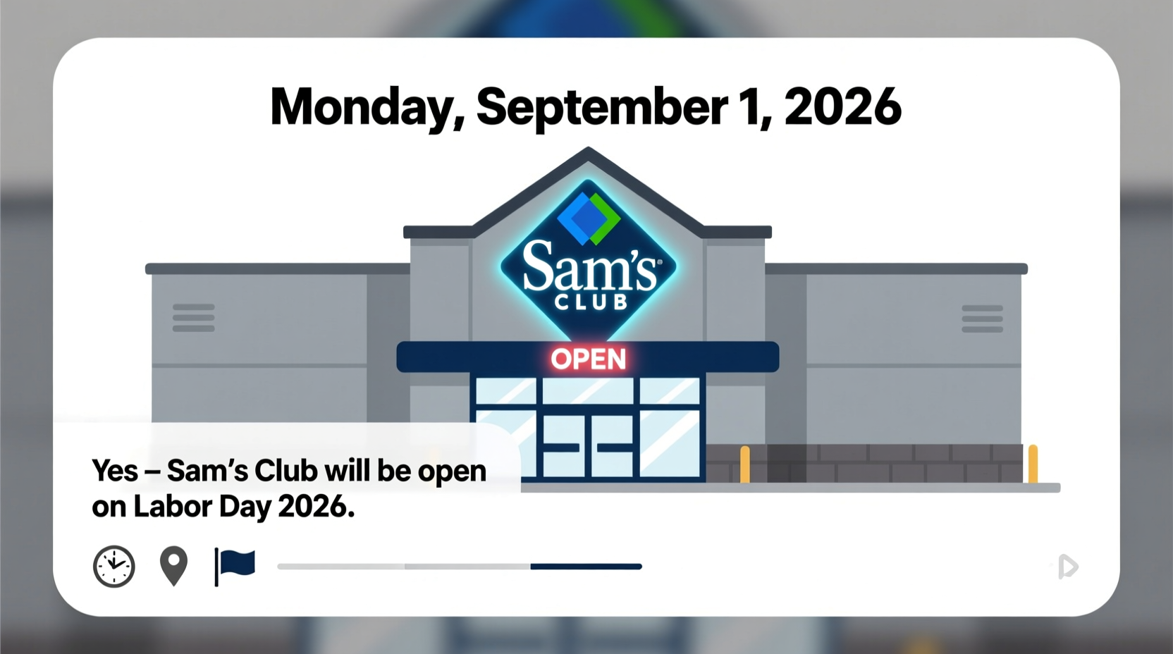 is sams open on labor day 2026