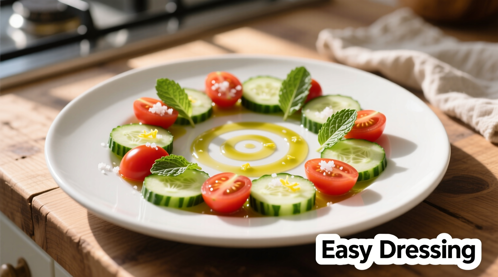 Easy Cucumber Tomato Salad Dressing in 5 Minutes