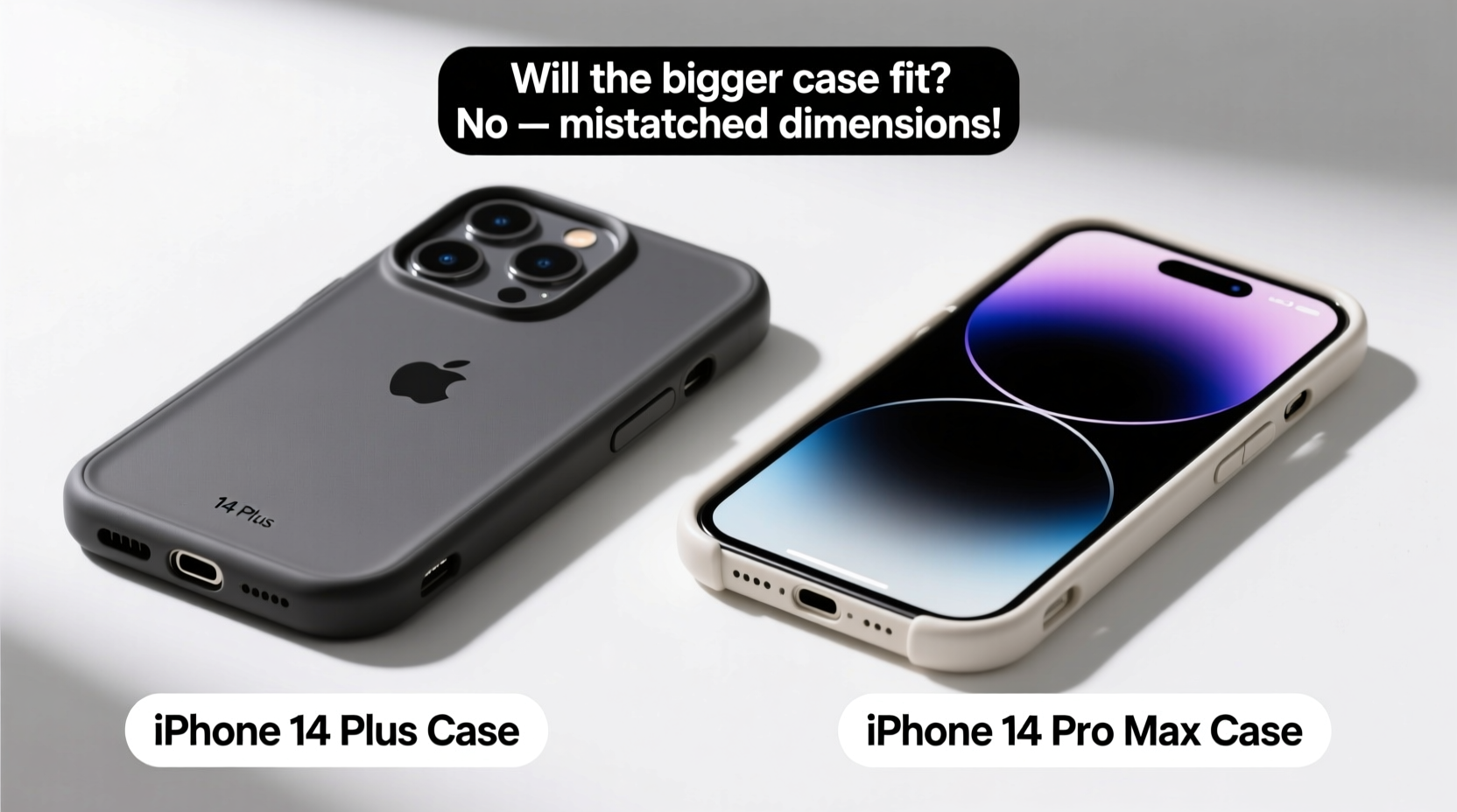 iphone 14 plus vs pro max case will the bigger case fit 2
