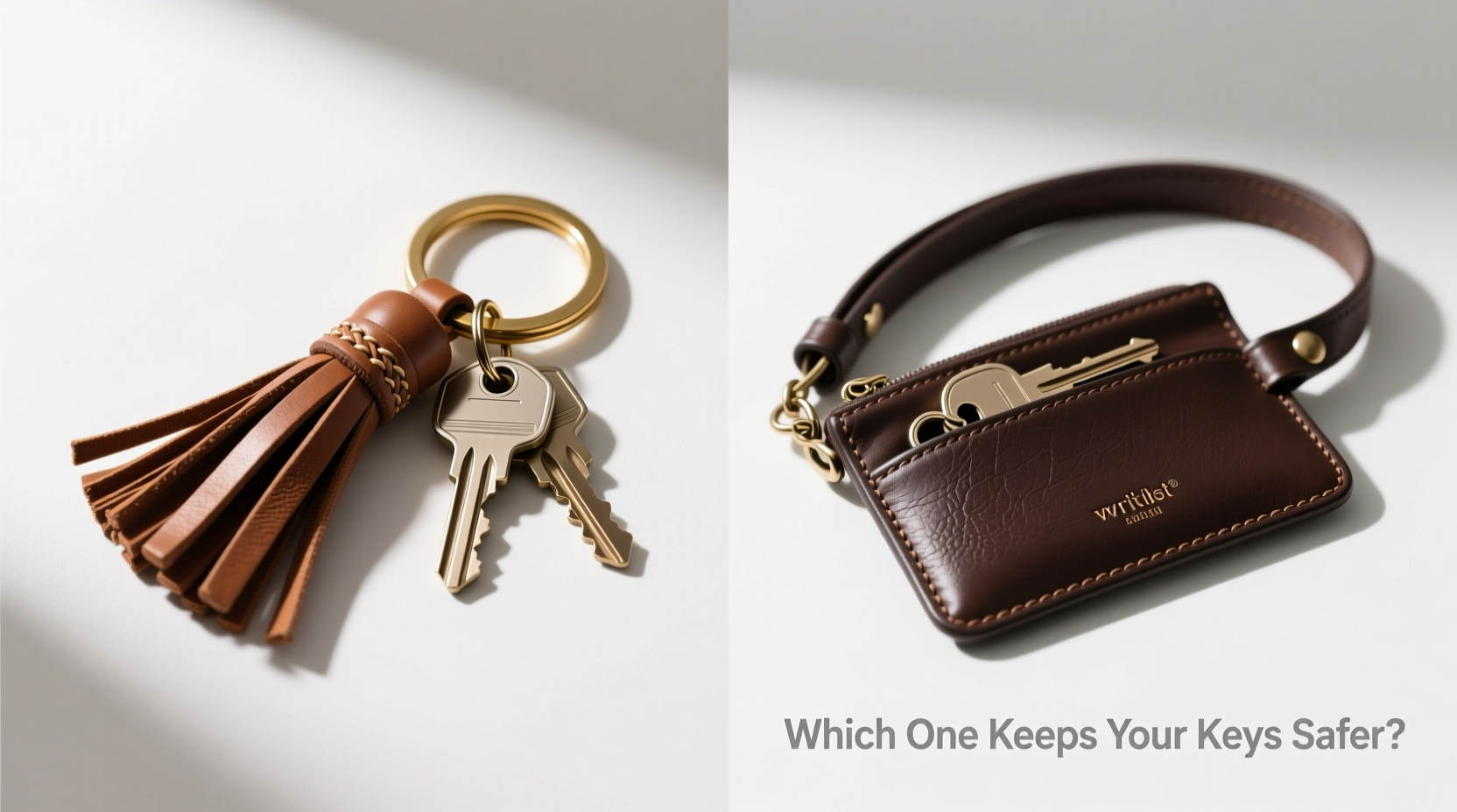 leather tassel keychain vs wristlet strap which one actually keeps your keys safe