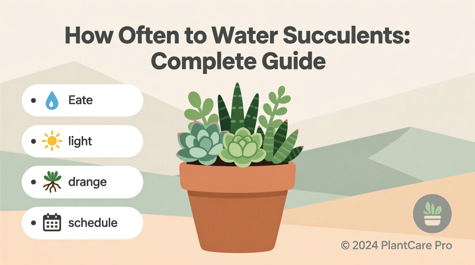 how often do you need to water a succulent