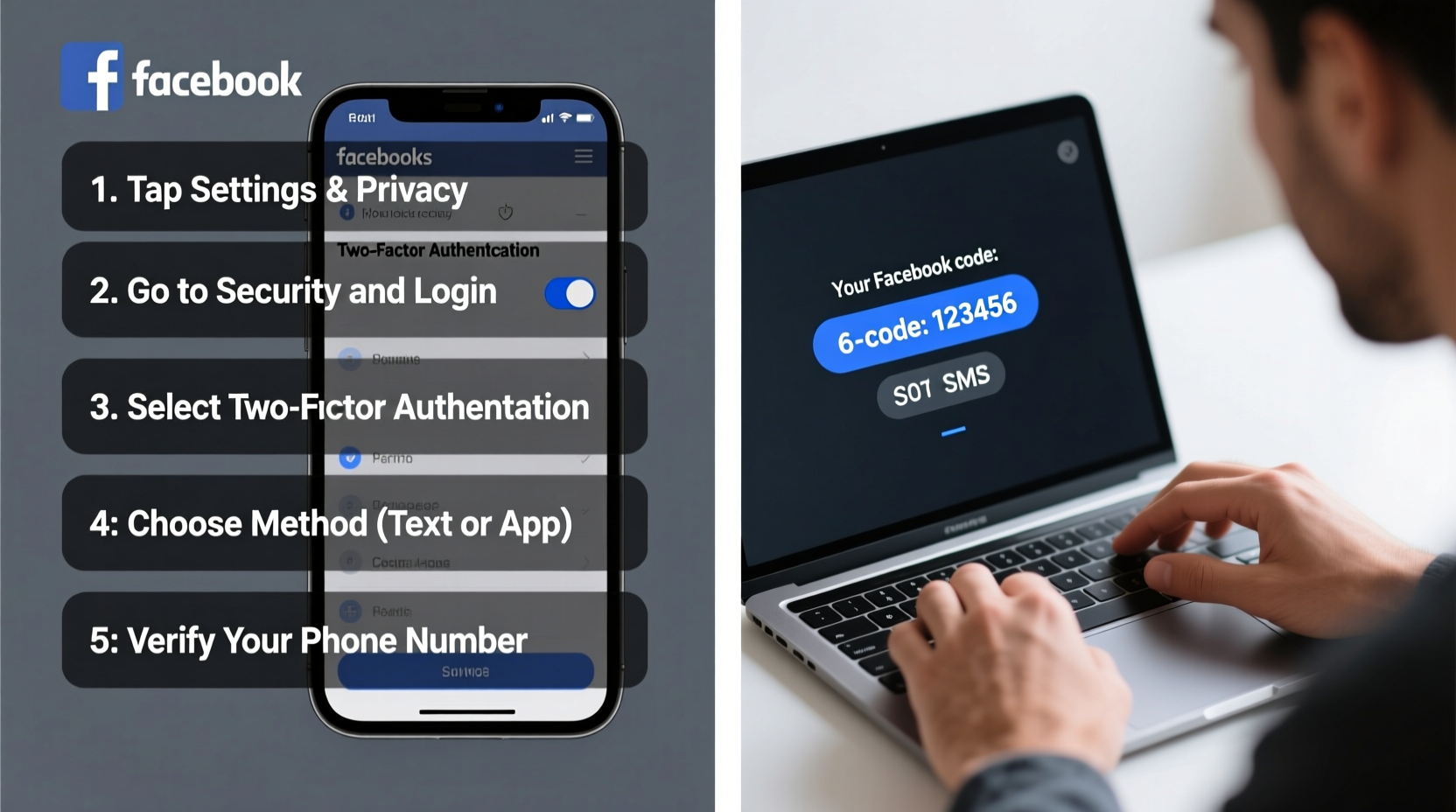 a step by step guide to secure your facebook account with two factor authentication