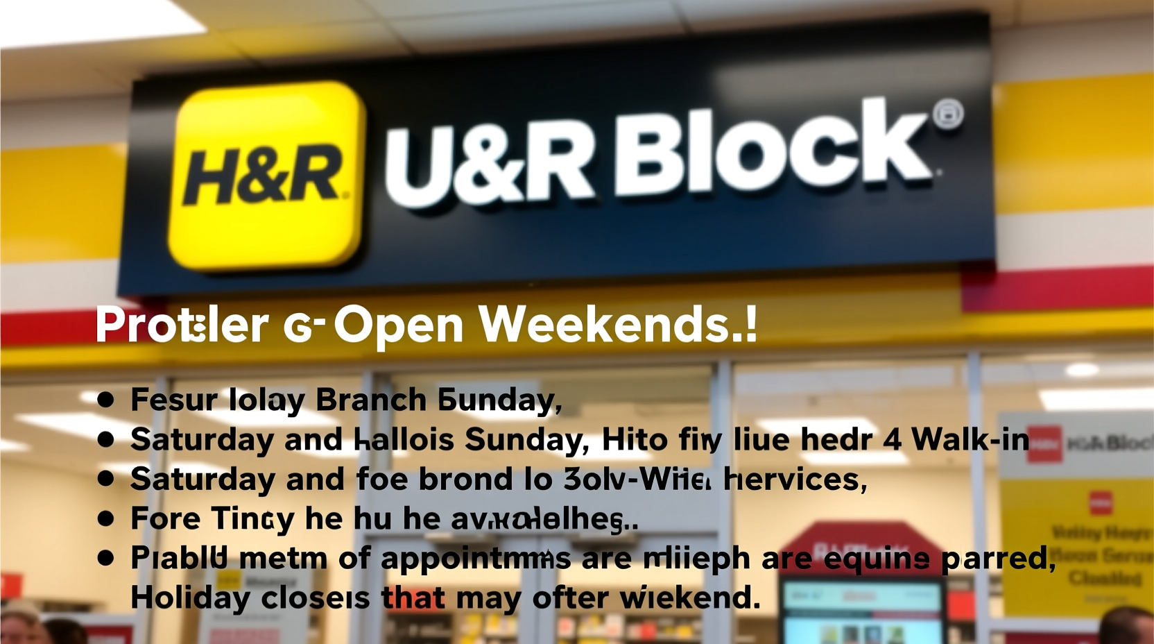 is hr block open on weekends
