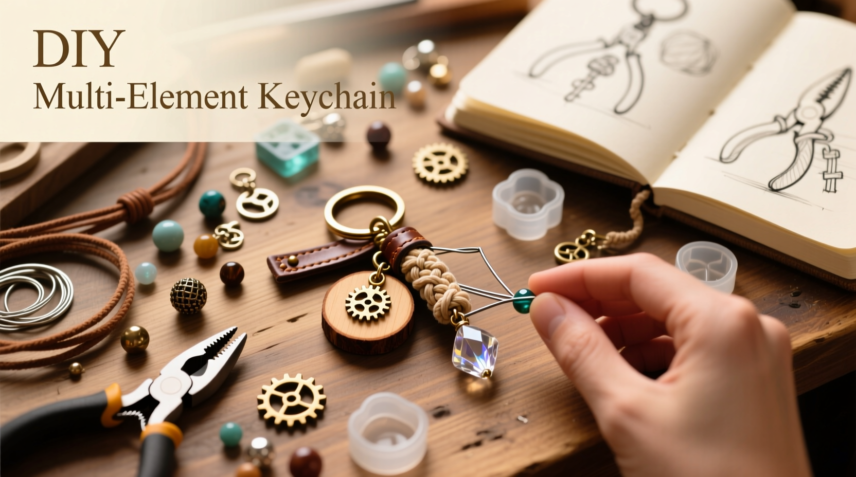 step by step guide to crafting unique multi element keychain decorations at home