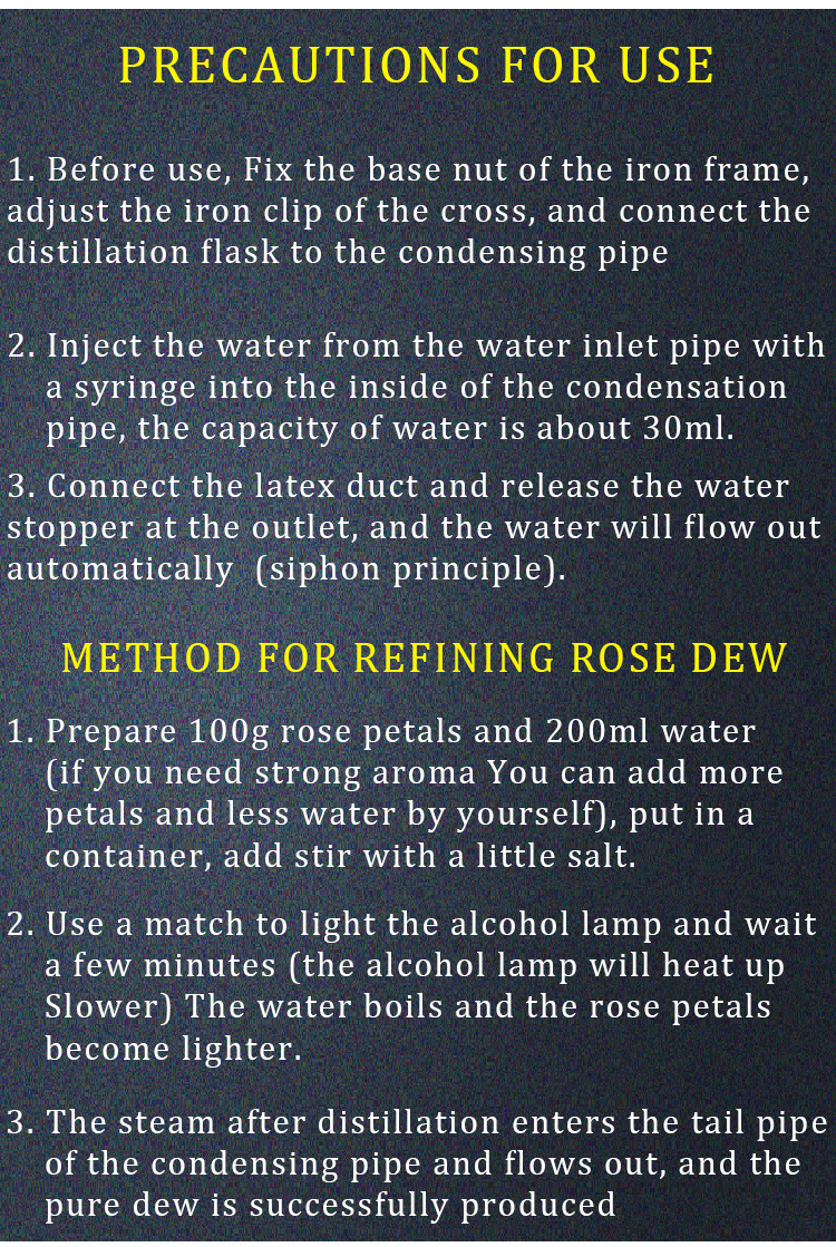 China supplies 1000ml distillation glassware set Laboratory glassware  Water Purifier Distiller Glassware kit