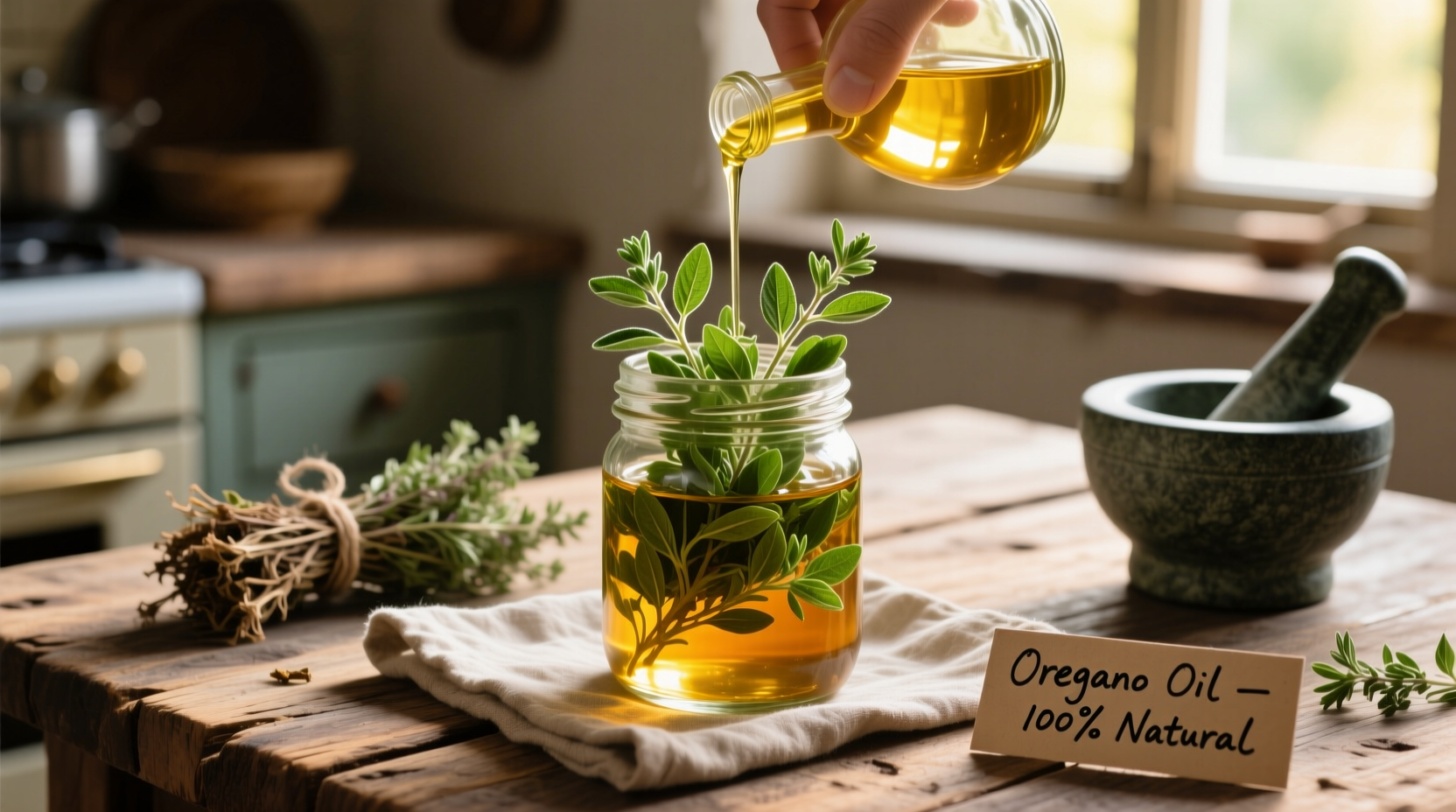 how to make oregano oil from fresh oregano