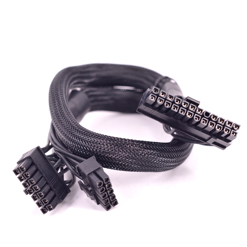PSU モジュラー 14+10 ピンから 20+4 ピン ATX 電源ケーブル 24 ピン