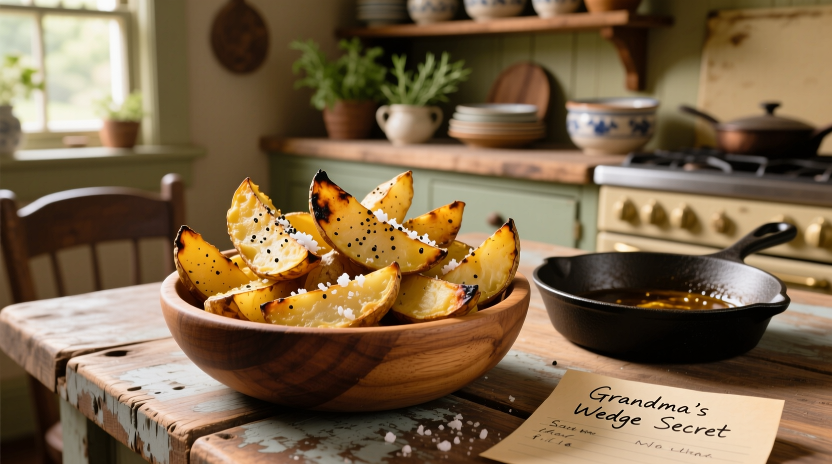 Perfect Crispy Potato Wedge Recipe in 40 Minutes