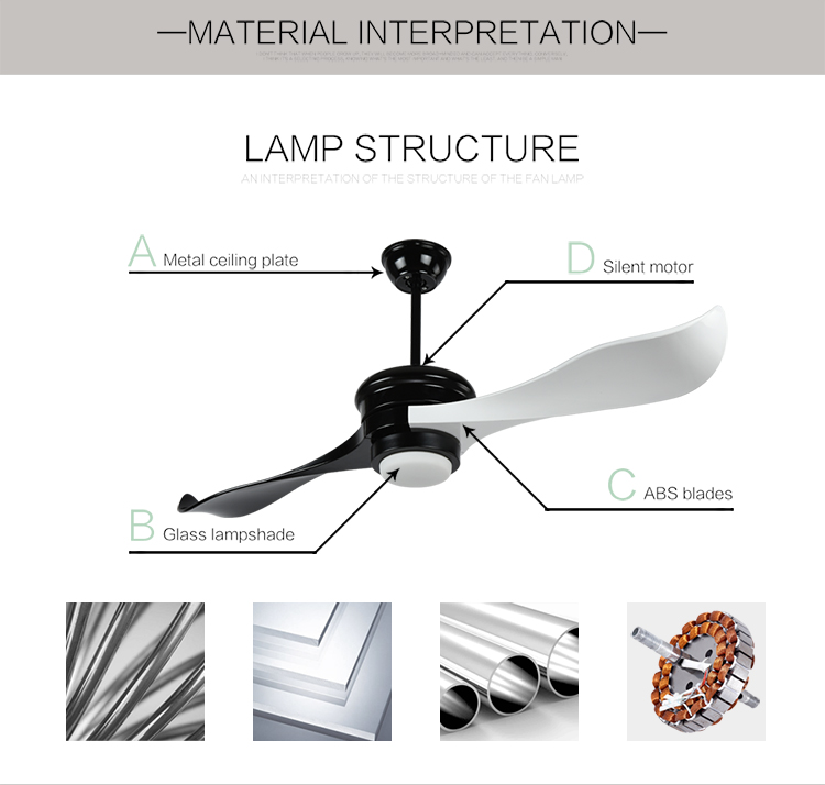 High Quality Unique Retro Style Light Chandelier Pendant Modern Ceiling Fan With Light