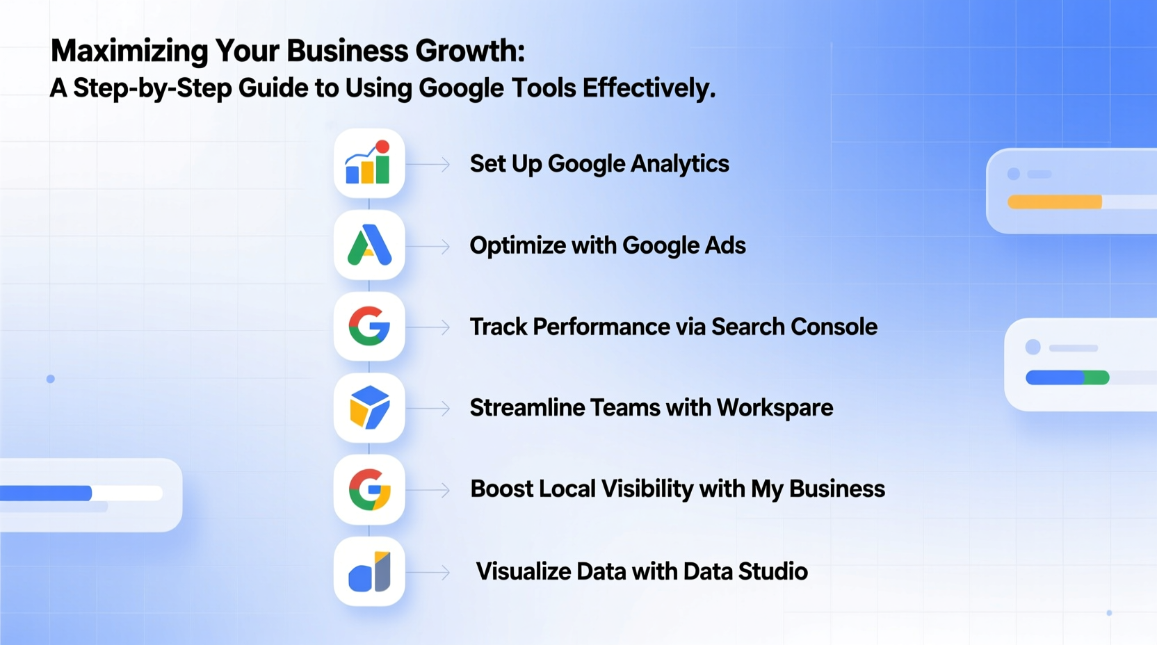 maximizing your business growth a step by step guide to using google tools effectively