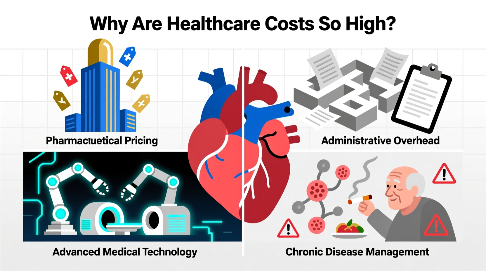 why are healthcare costs so high key contributing factors