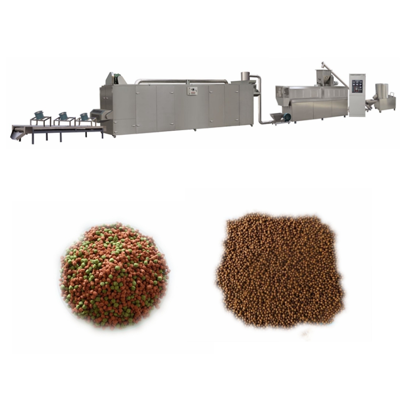80kw Fish Feed Processing Line Production Plant Extruder Machine 500kg/H