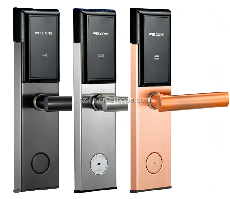 hotel management software system access keycards Rfid hotel room door lock