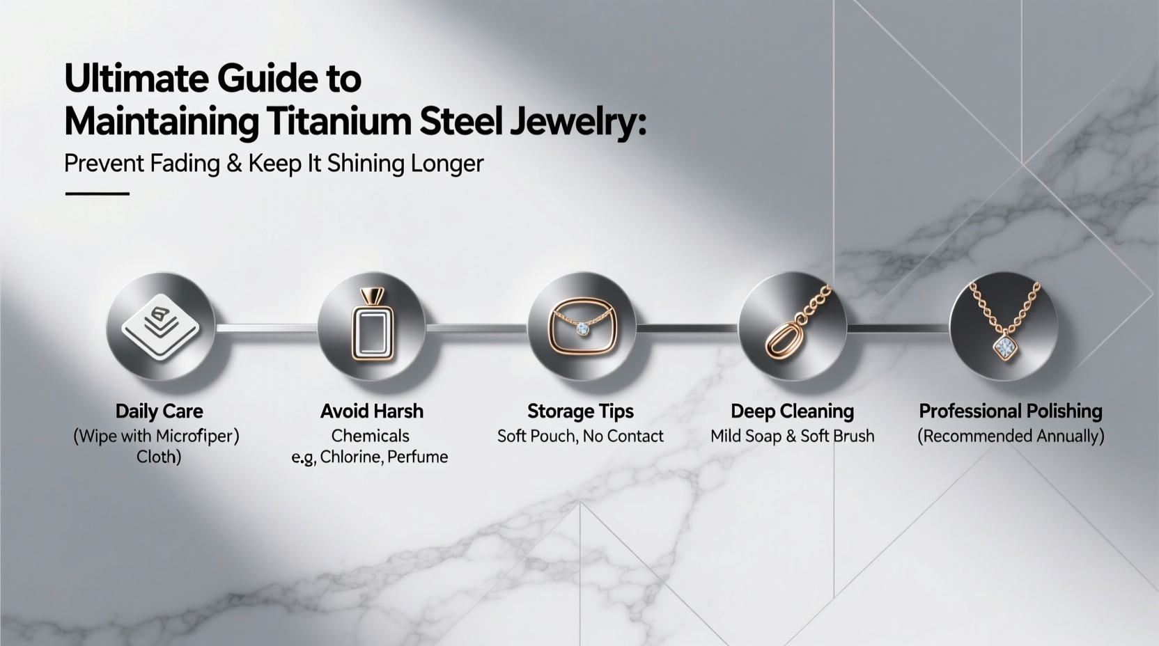 ultimate guide to maintaining titanium steel jewelry prevent fading and keep it shining longer