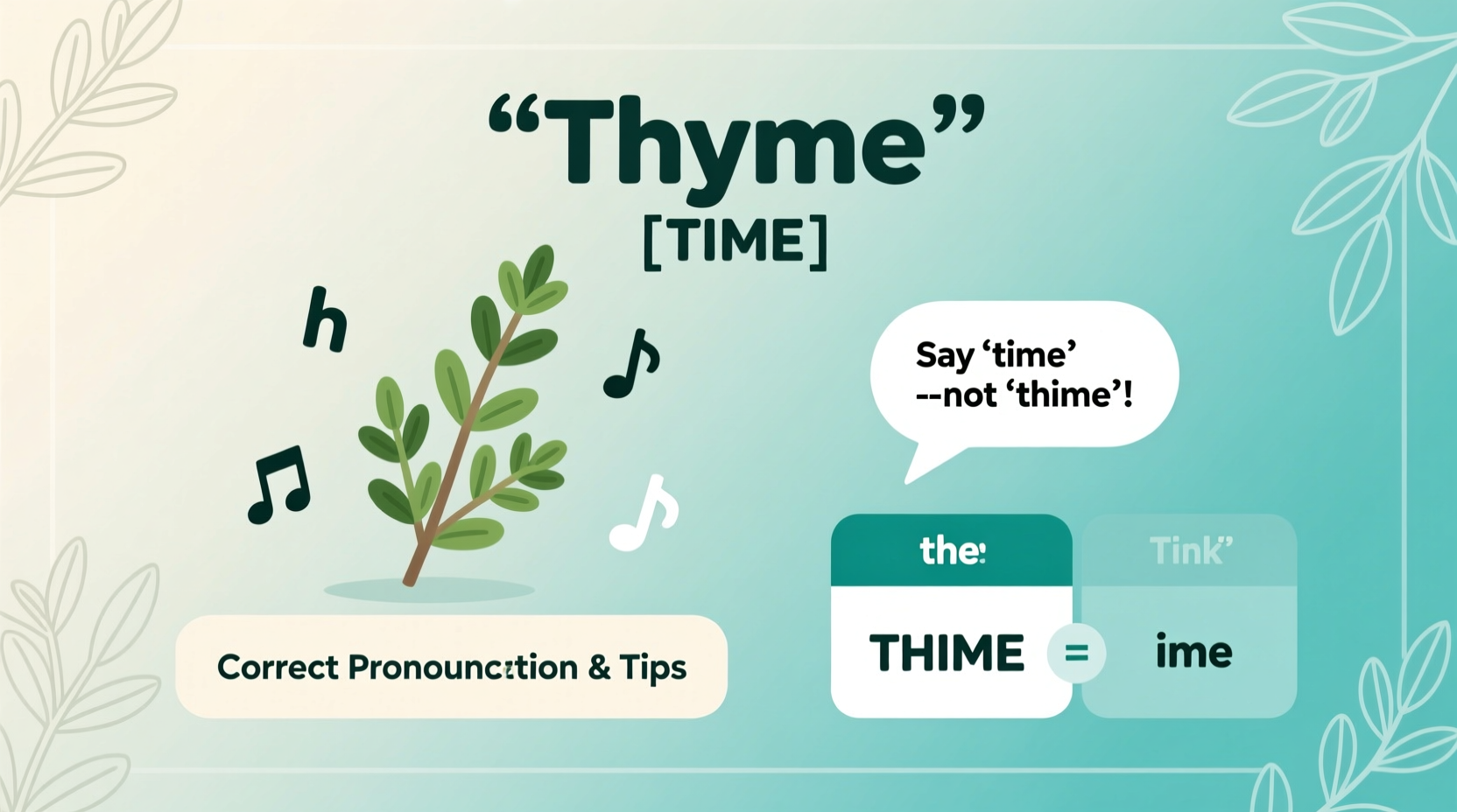 how do you pronounce thyme