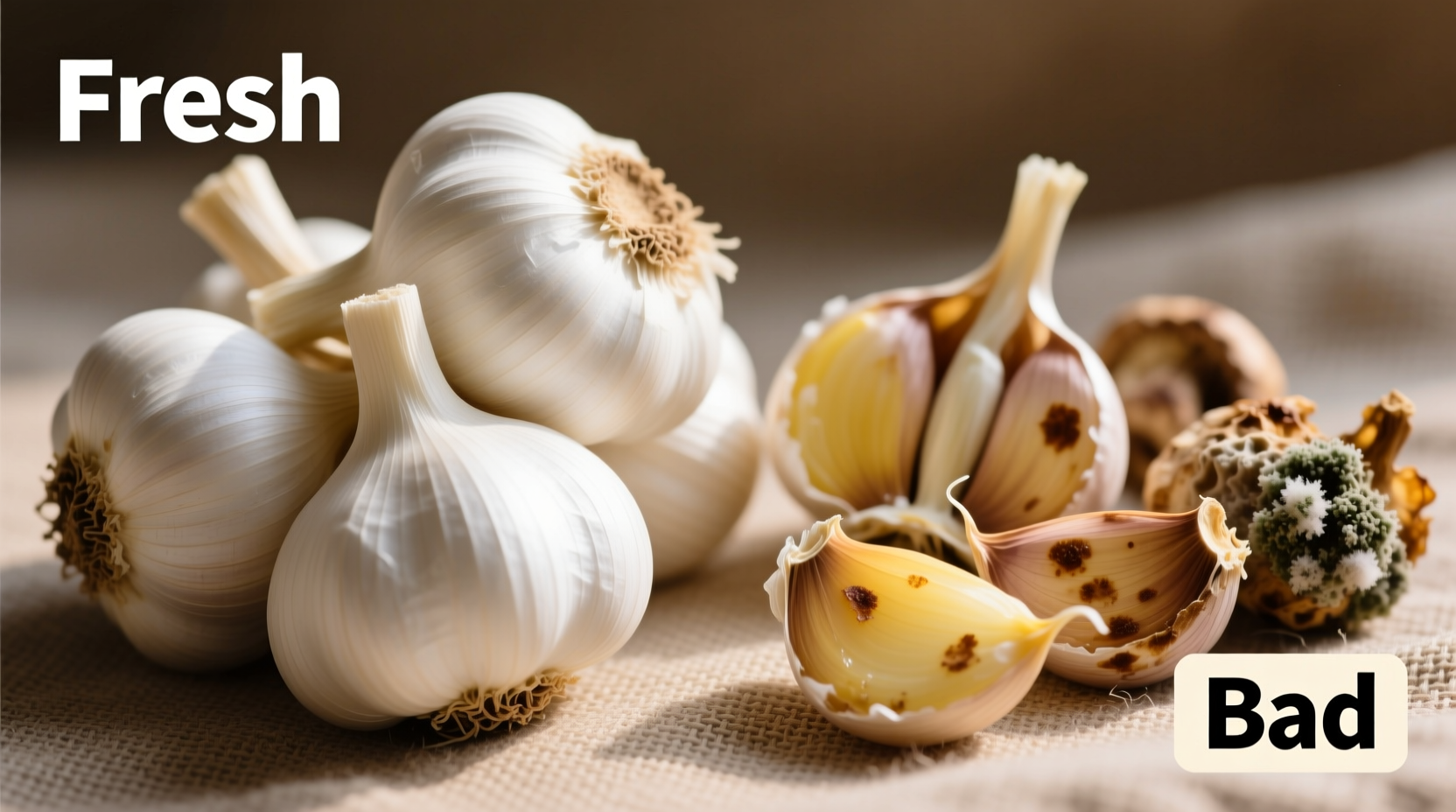 how to tell when garlic is bad