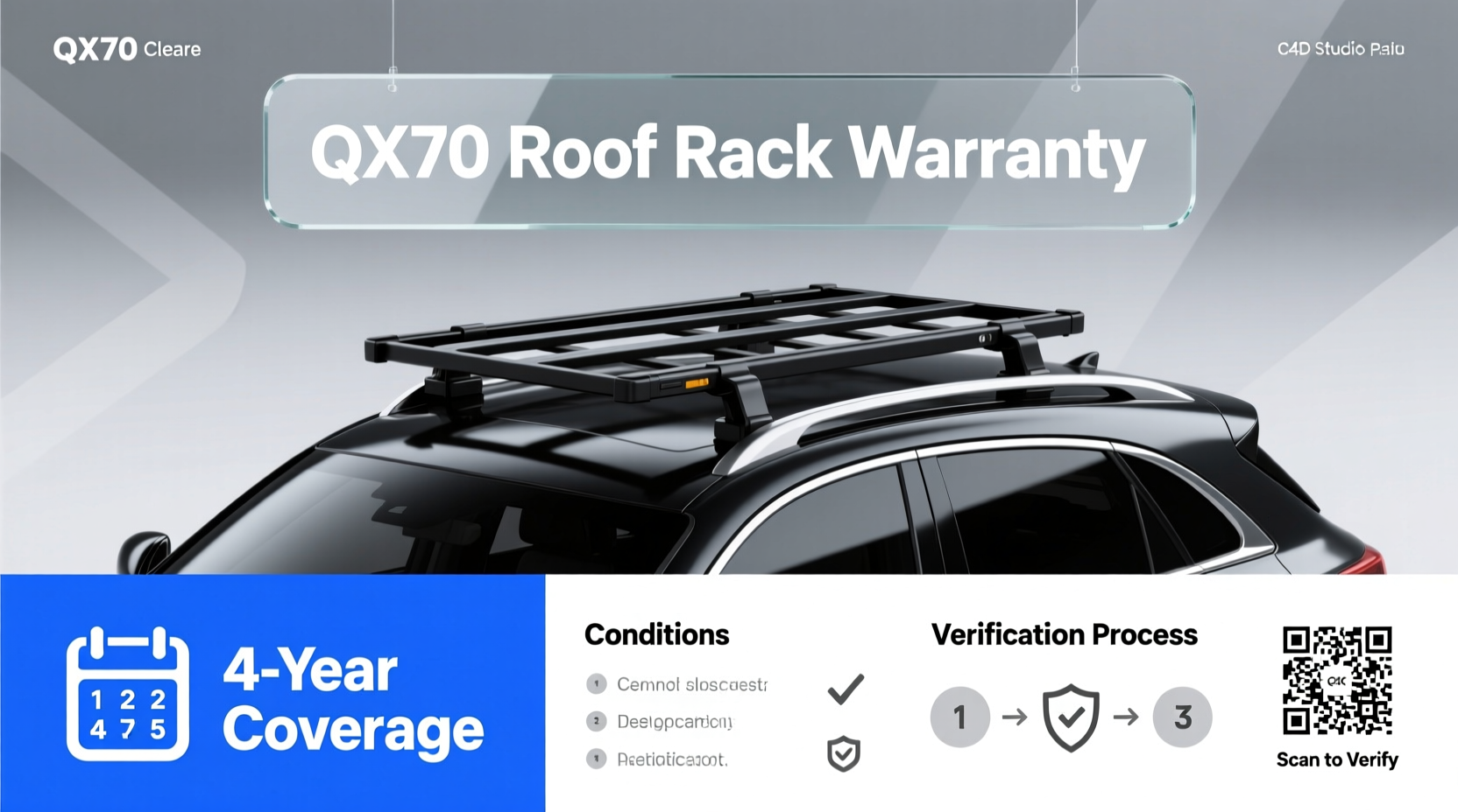 qx70 roof rack warranty