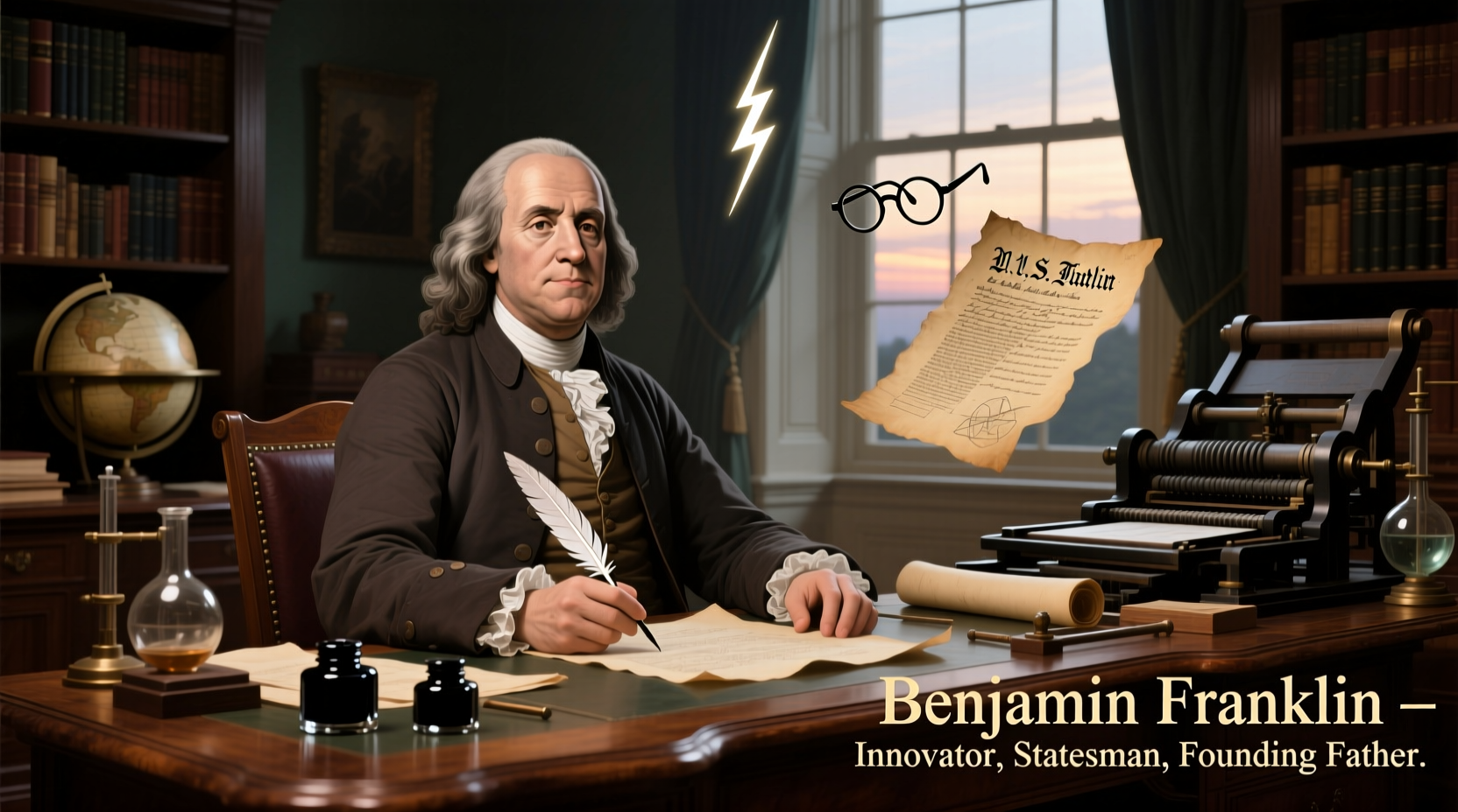 why is benjamin franklin famous key contributions facts