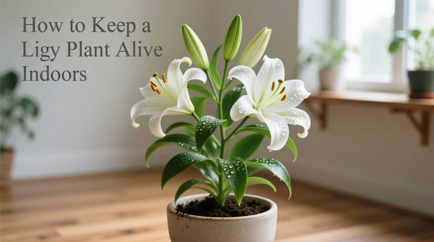 how to keep a lily plant alive indoors