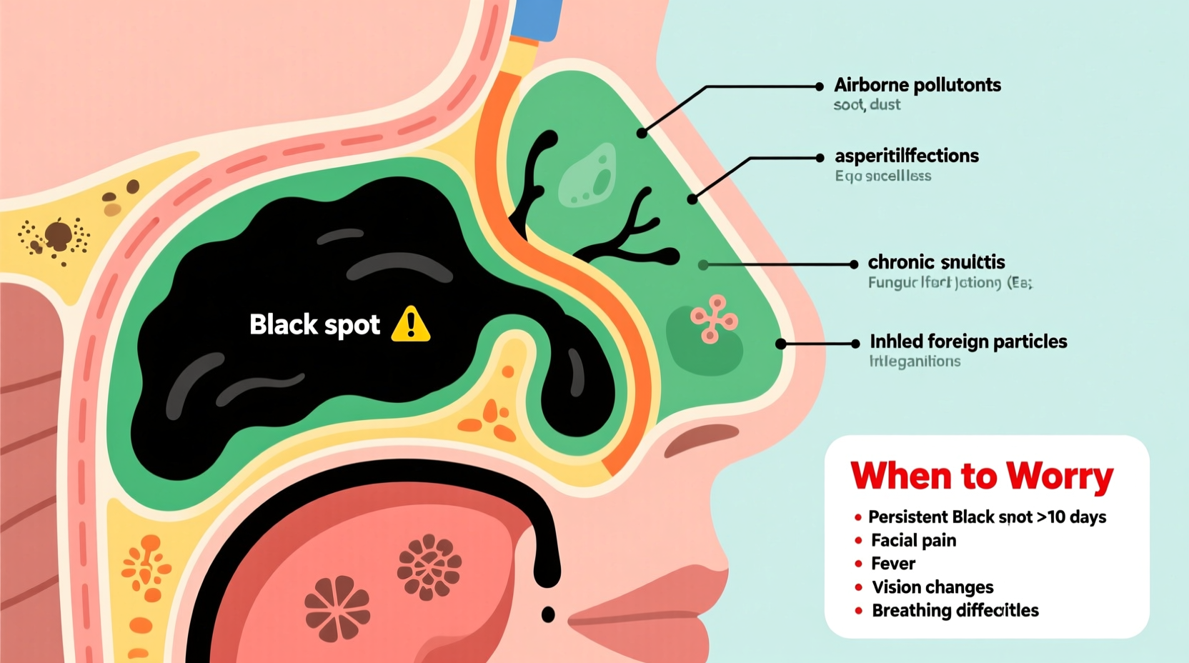 black snot what causes it and when to worry