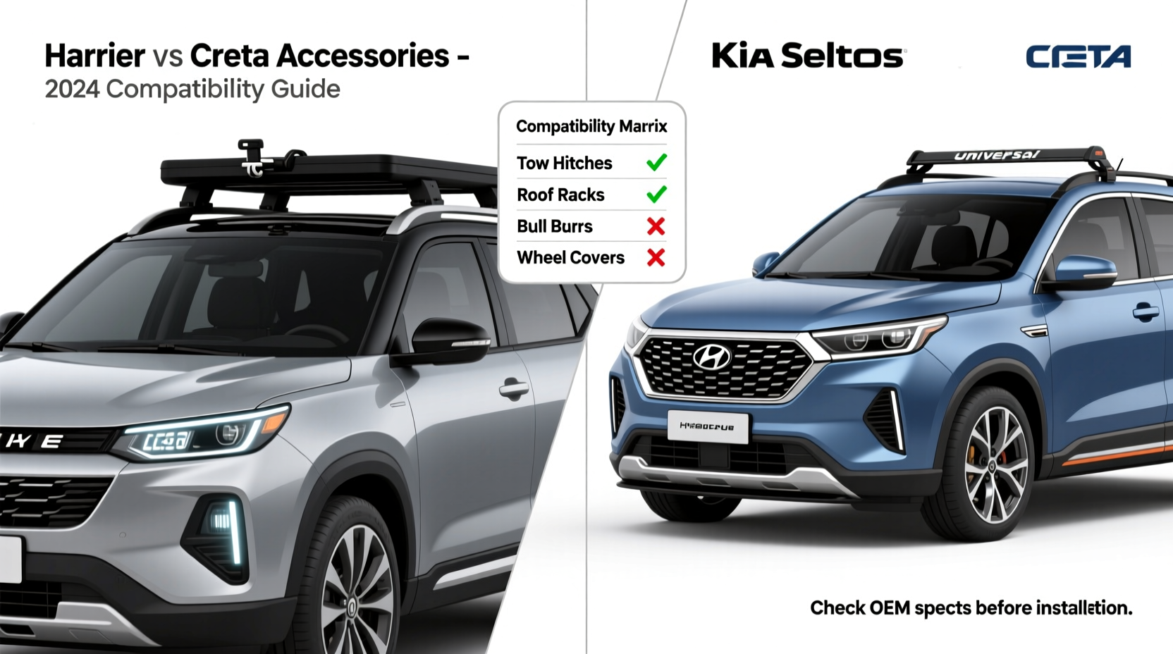harrier vs creta accessories