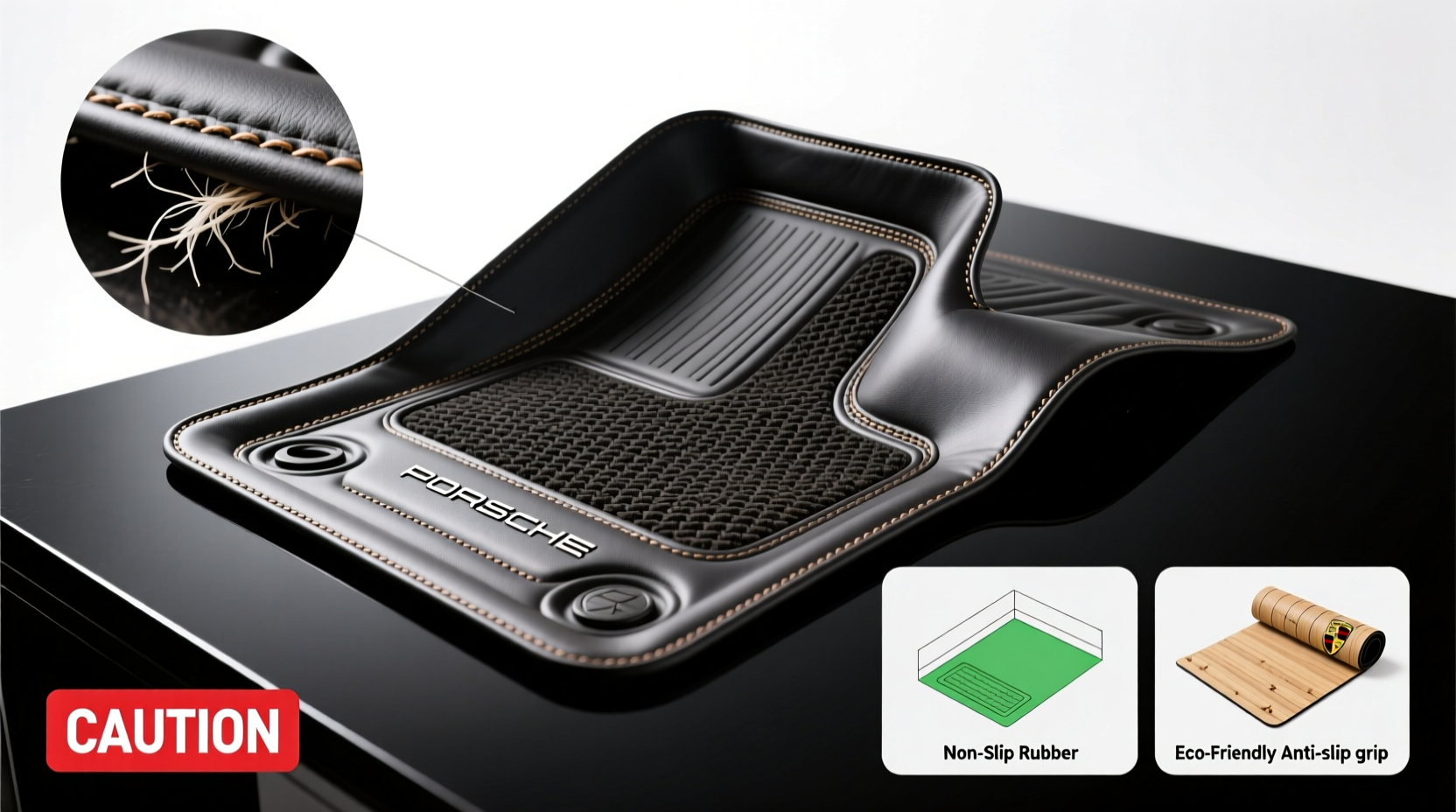porsche floor mats slip risk