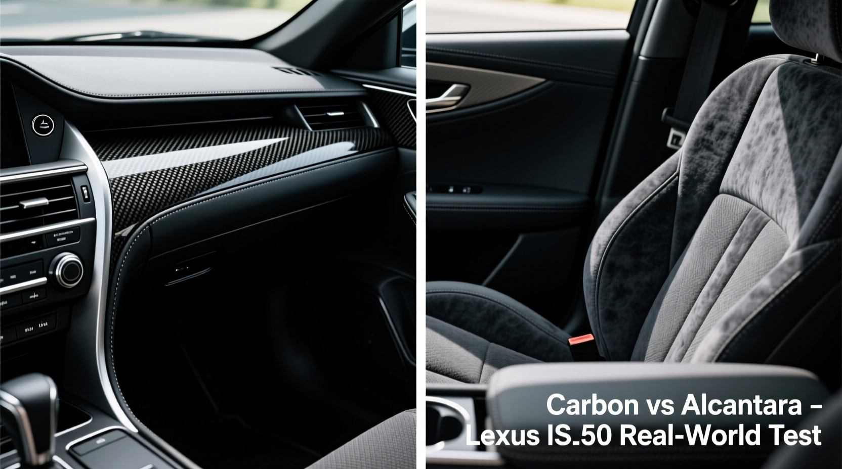 carbon vs alcantara is350