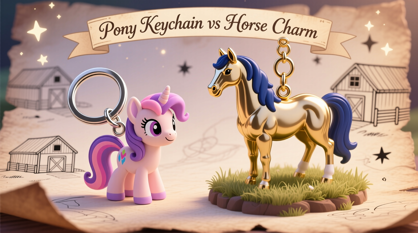 pony keychain vs horse charm is one really better or are they basically the same 2