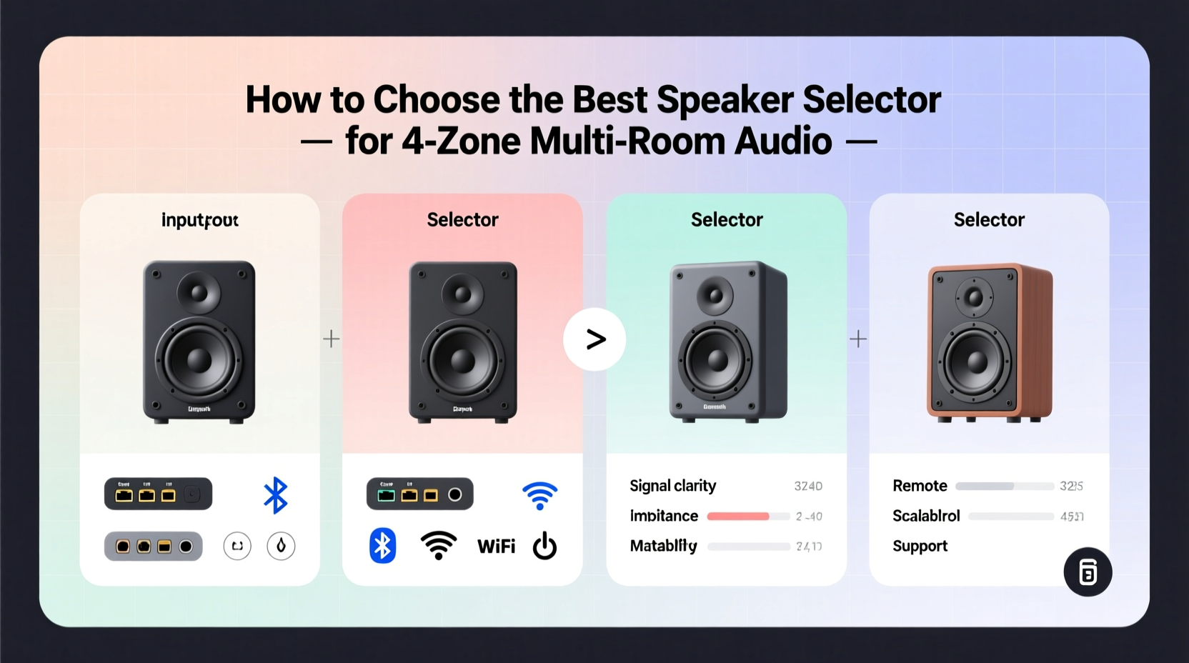 speaker selector 4 zone