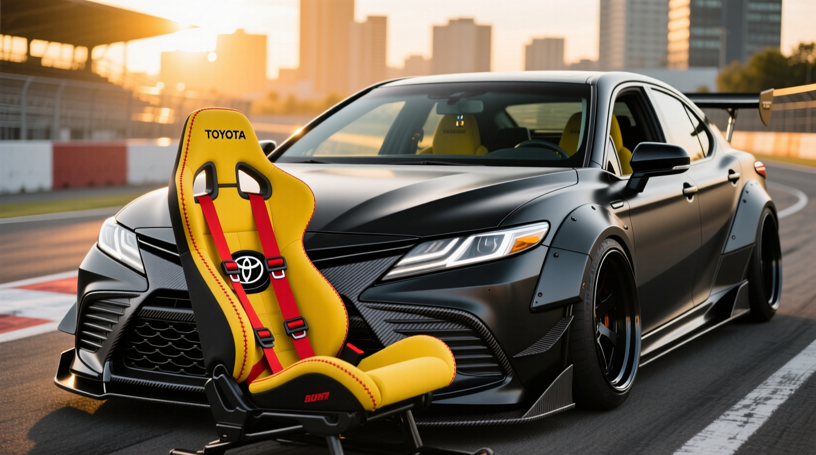 Can You Install Yellow Racing Seats in a Toyota Camry?