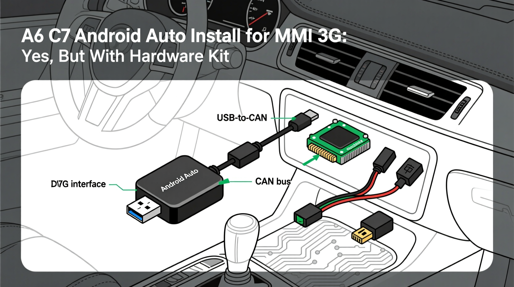 Mmi Group Android A6 C7 Android Auto Install for MMI 3G: Yes, But With Hardware Kit