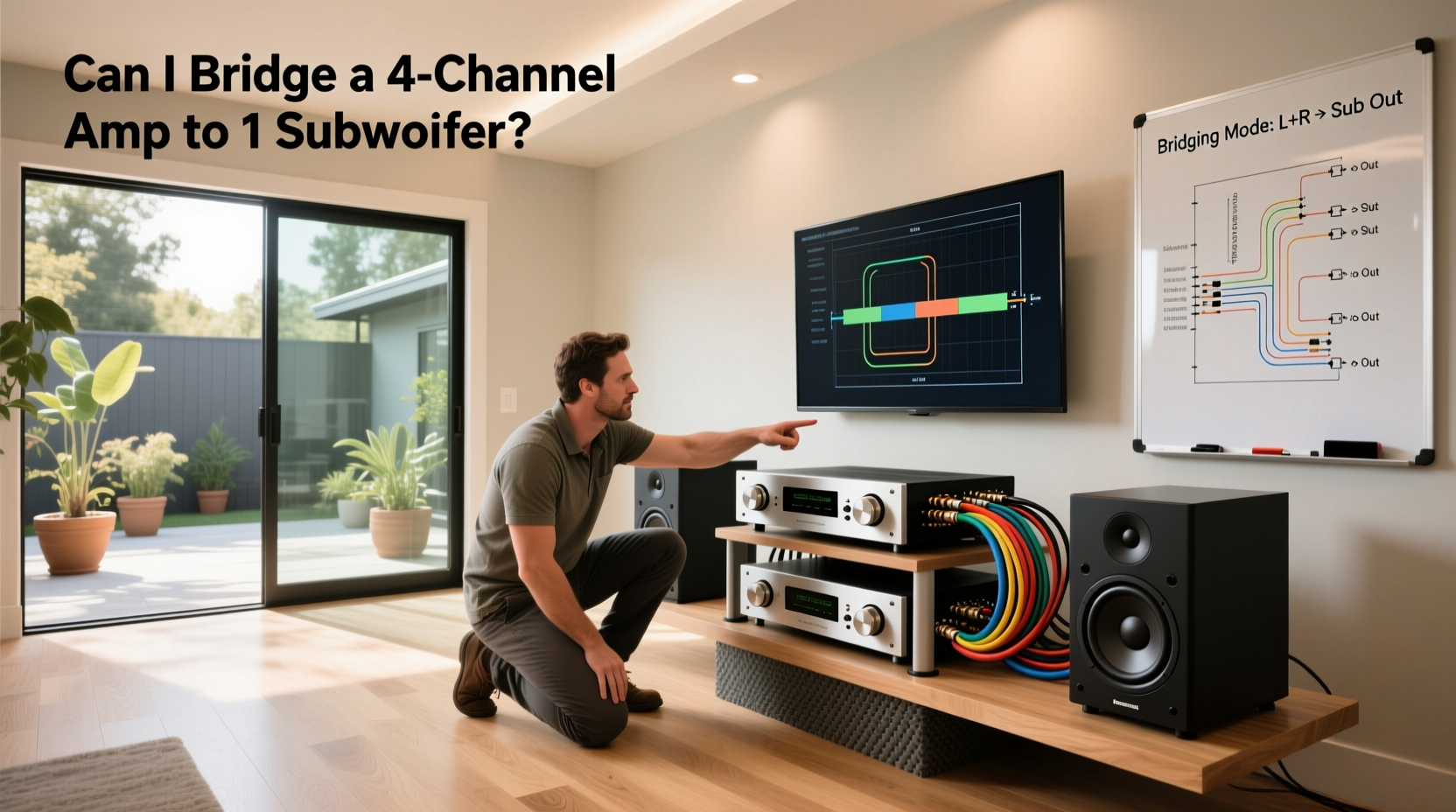 How to Bridge a 4 Channel Amp to 1 Subwoofer Guide