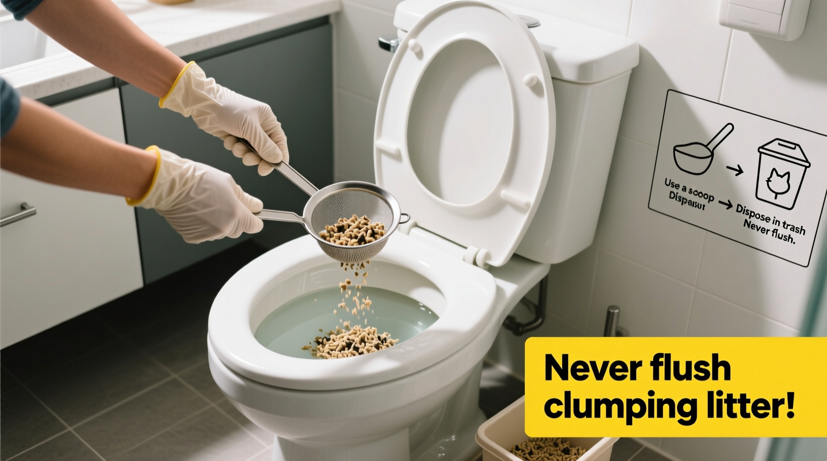 effective methods to safely remove cat litter from your toilet without damage