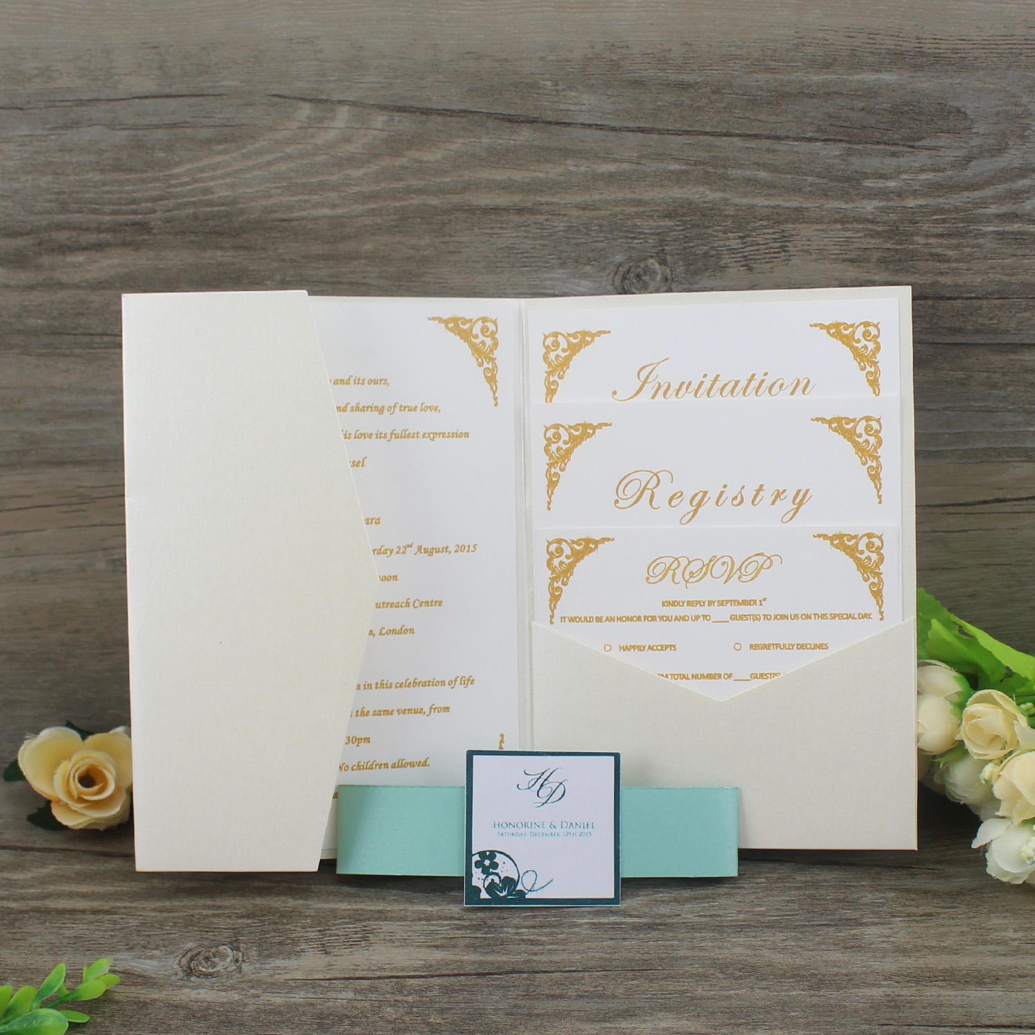 double sided wedding invitations