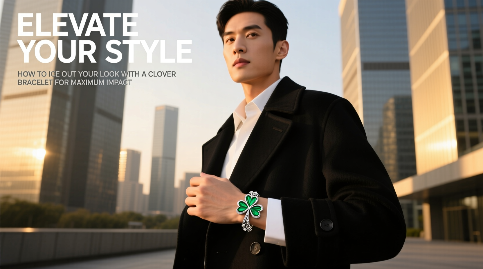 elevate your style how to ice out your look with a clover bracelet for maximum impact