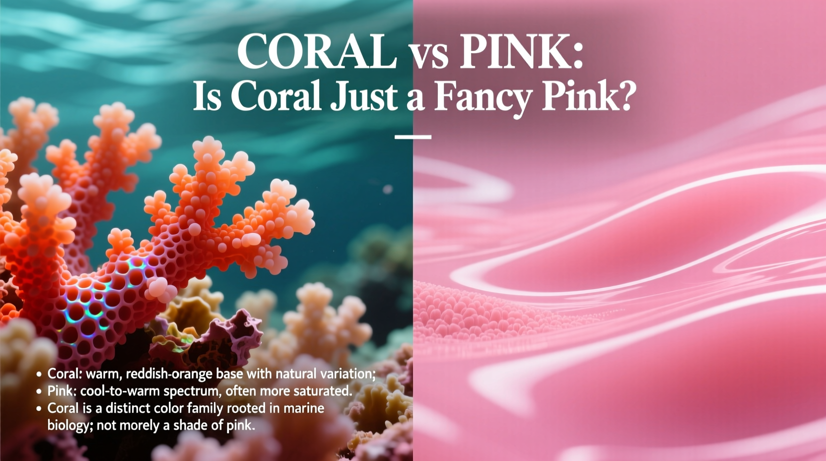 coral vs pink is coral just a fancy pink or is there a real difference