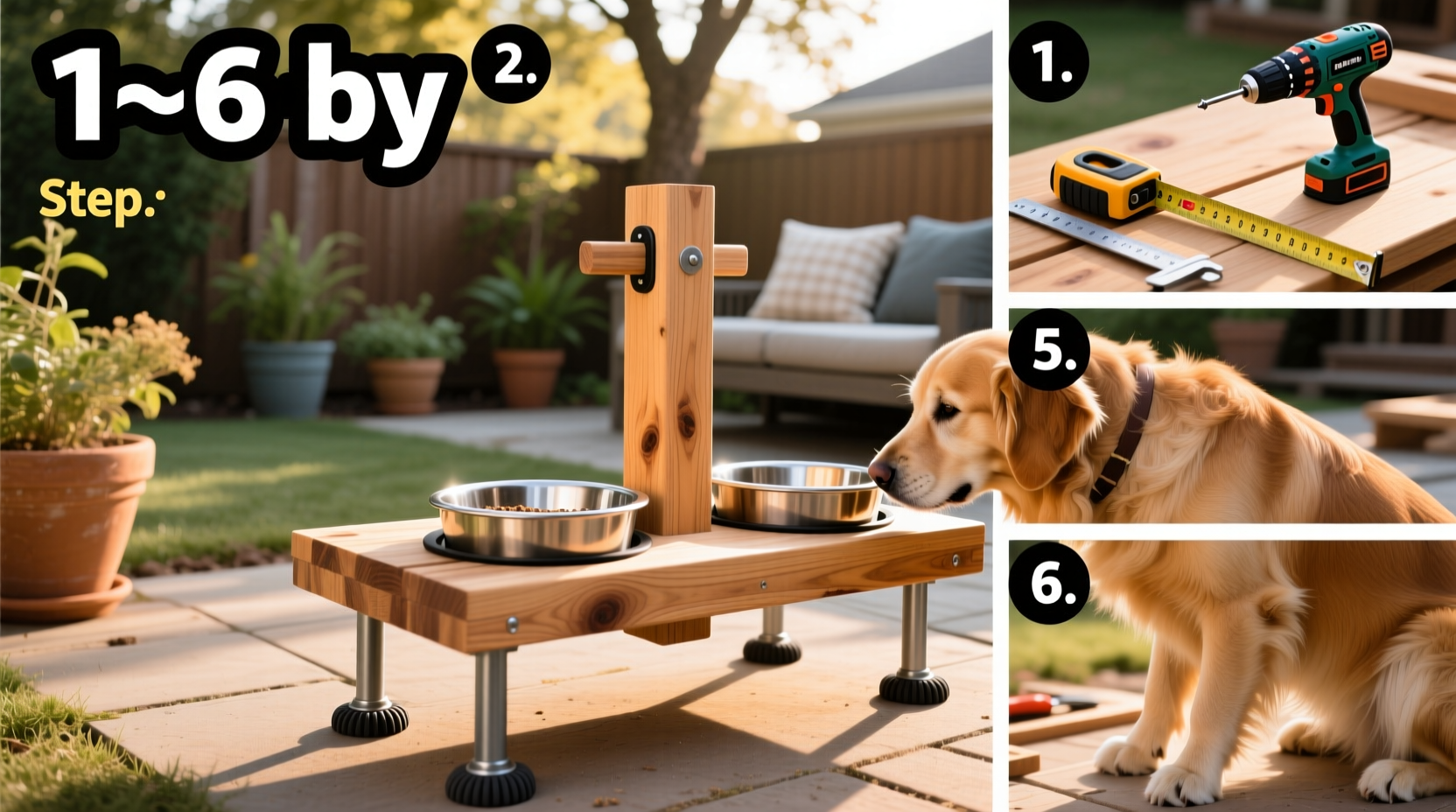 diy dog feeder stand a step by step guide to creating a custom elevated feeder for your pet
