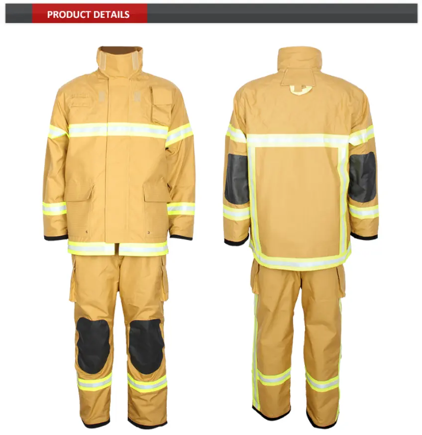 Aramid Non-Woven Fabrics Reflective Tape DRD Flame Retardant Firefighter Fire Protection Suit