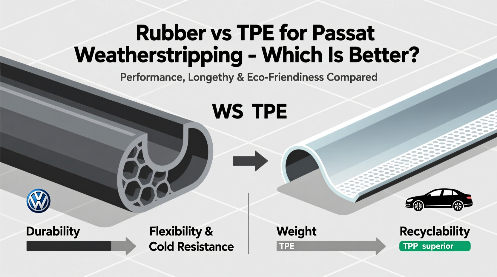 rubber vs tpe passat