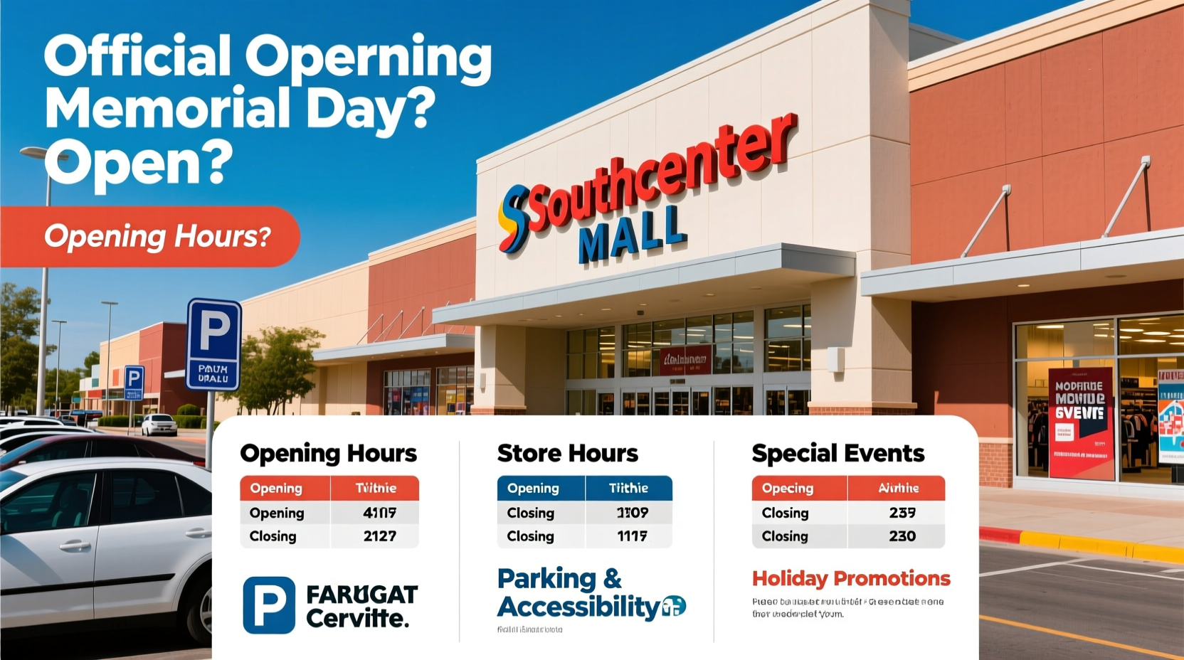is southcenter mall open on memorial day