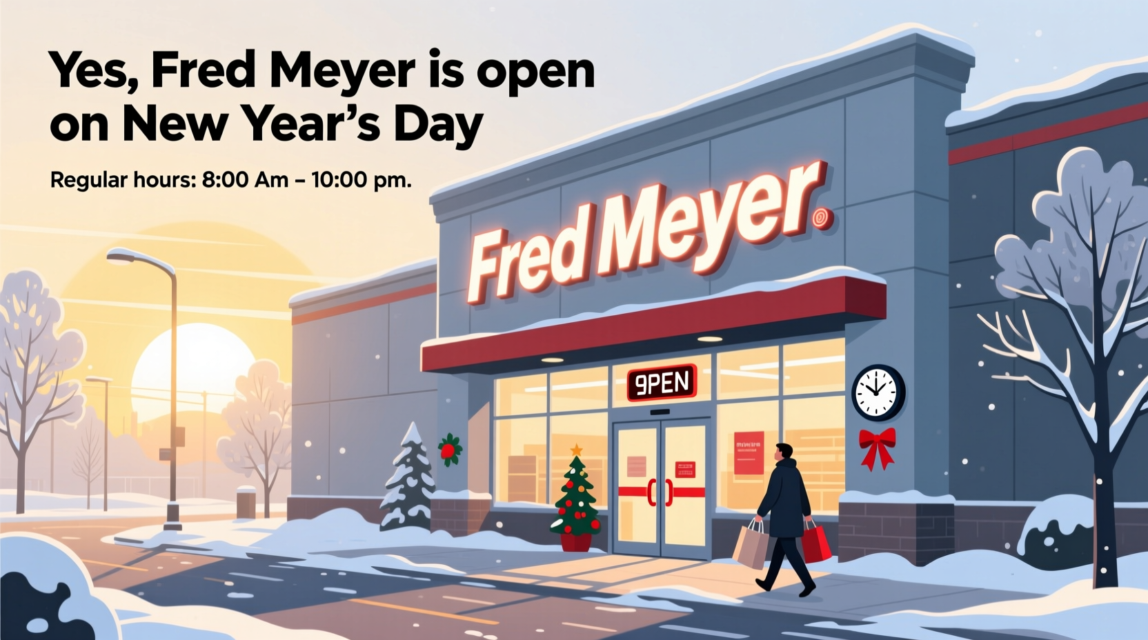 is fred meyer open on new years day